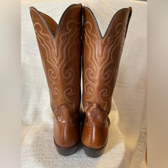 Lucchese San Antonio Goat Cowboy Western Boots, 11 D - Picture 5 of 12